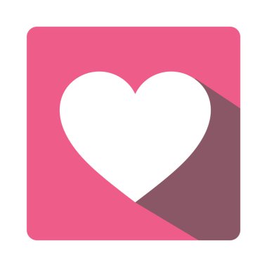 Arka planda kalp ikonu var. Aşk logosu kalp çizimi.