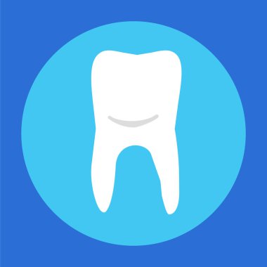 Diş ikonu. vektör illüstrasyonu