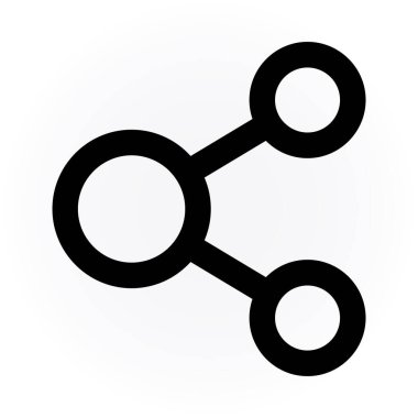 minimalist vektör illüstrasyonu, paylaşım simgesi