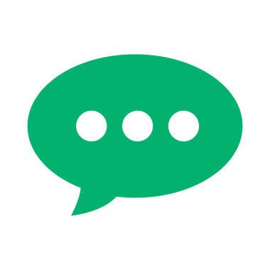 konuşma balonu simgesi, vektör illüstrasyonu