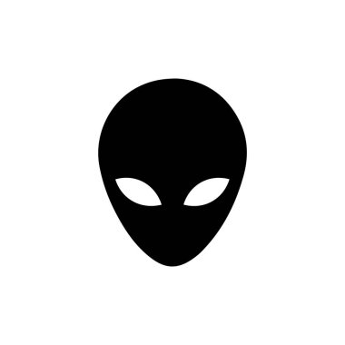 Beyaz arkaplanda yabancı simge vektörü izole edildi, maske logosu kavramı