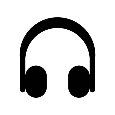 Kulaklık. Web simgesi basit tasarım