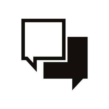 konuşma kabarcığı vektör çizimi