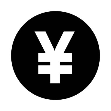 Yen para birimi simgesi, vektör çizim