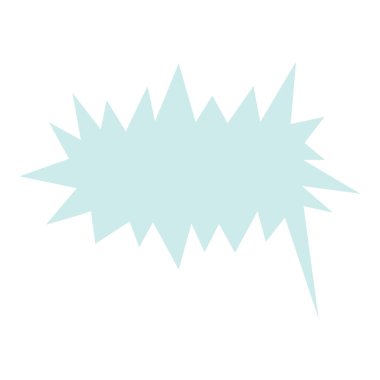 Beyaz arkaplanda izole edilmiş konuşma kabarcığı vektörü simgesi