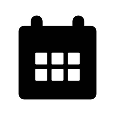 Takvimin vektör illüstrasyon simgesi 