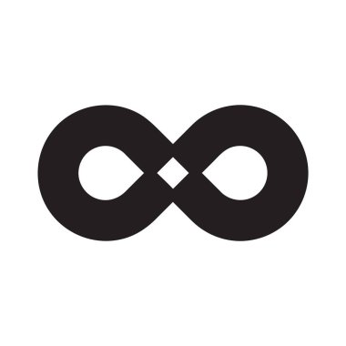 Sonsuzluk vektör logo tasarım şablonu