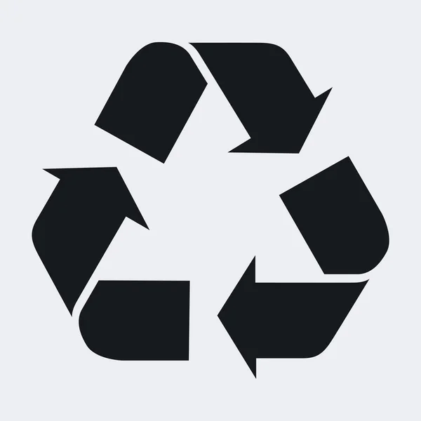 Vectorillustratie Icoon Van Het Recyclingsymbool — Stockvector