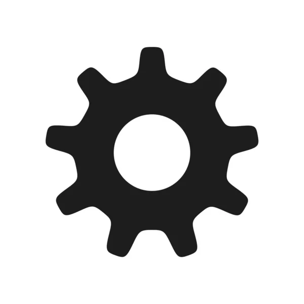 Gear Web Icon Simple Illustration — Stock Vector