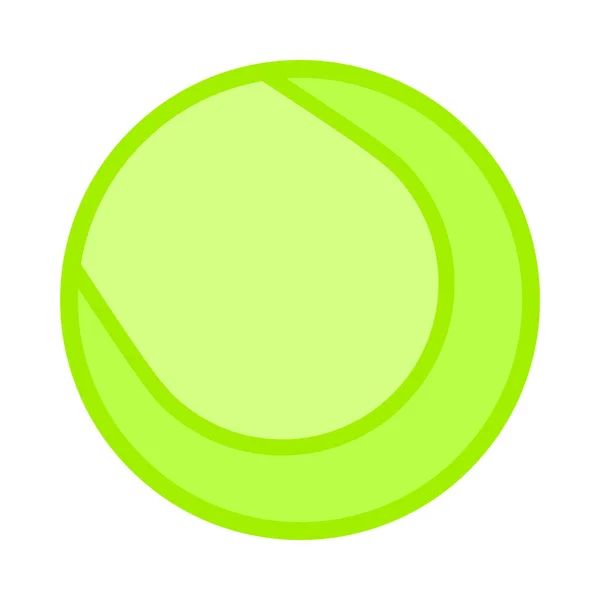 Minimalistische Vektorillustration Tennisball Ikone — Stockvektor