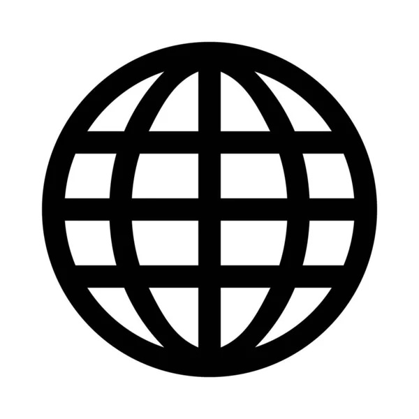 グローバルネットワークアイコンベクトル図 — ストックベクタ
