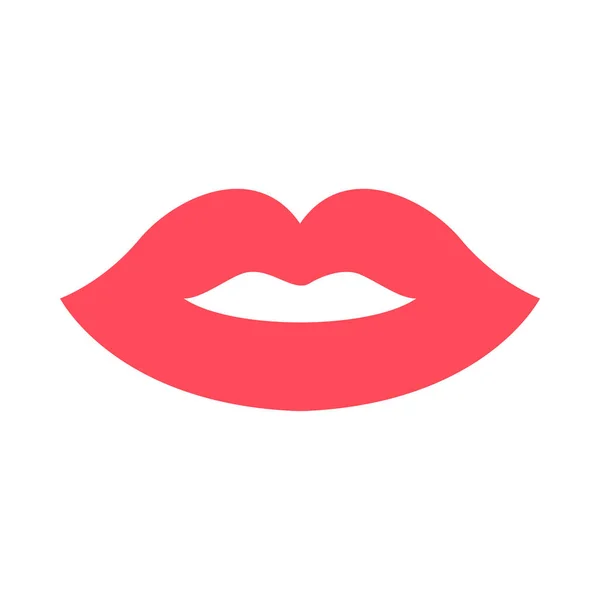 Minimalistic Vector Illustration Lips Icon — Vetor de Stock