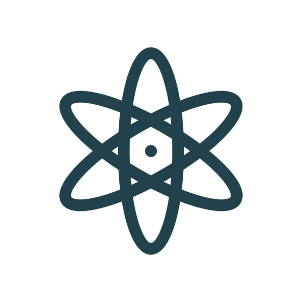 Atom Ikon Vektor Illustration — Stock vektor