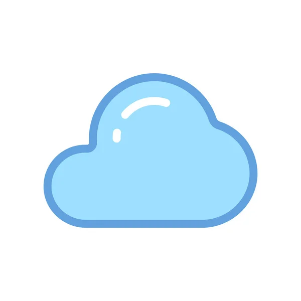 Nube Web Vector Icono — Archivo Imágenes Vectoriales