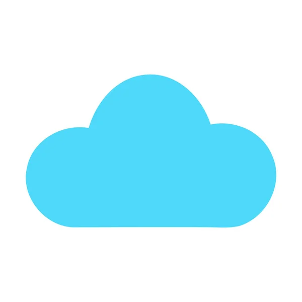 Nube Web Vector Icono — Vector de stock