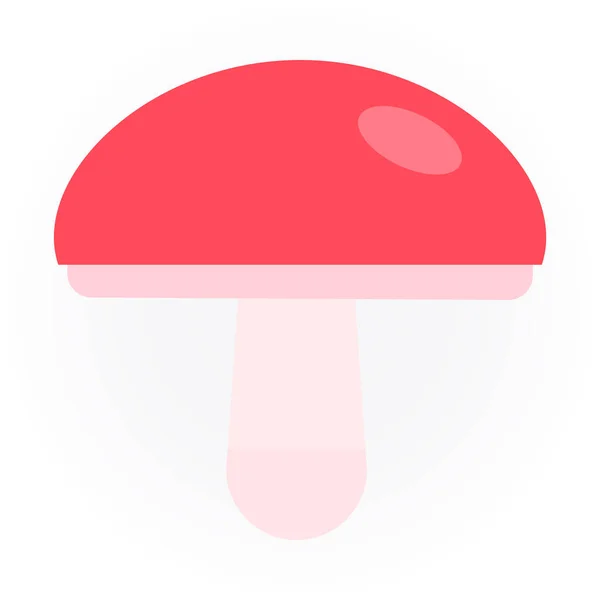 Mushroom Web Icon Simple Illustration — Stock Vector