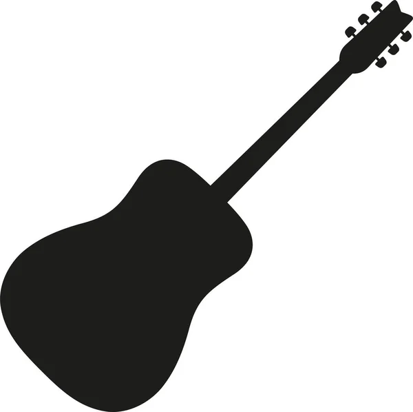 Guitarra Ícone Web Ilustração Simples — Vetor de Stock