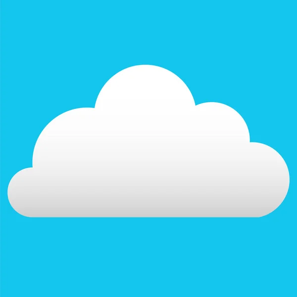 Cloud Webvektorsymbol — Stockvektor