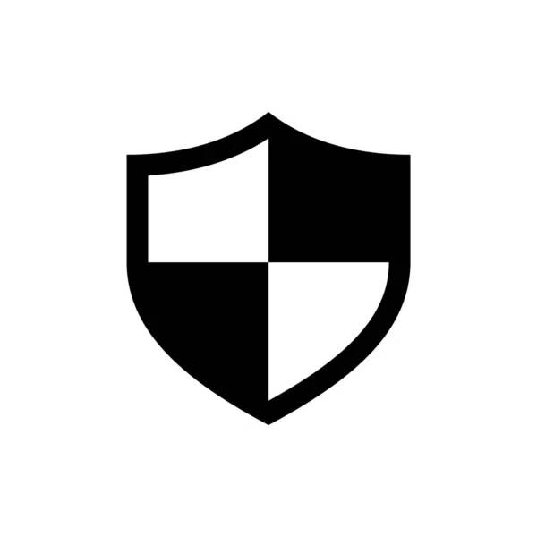 Значок Вектора Щита Белом Фоне — стоковый вектор