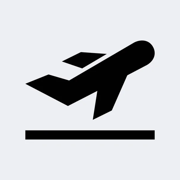 飛行機のベクトル図のアイコン — ストックベクタ