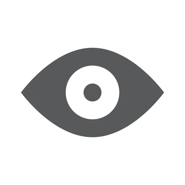 Eye Icon Flat Vector Illustration Design — Stock Vector