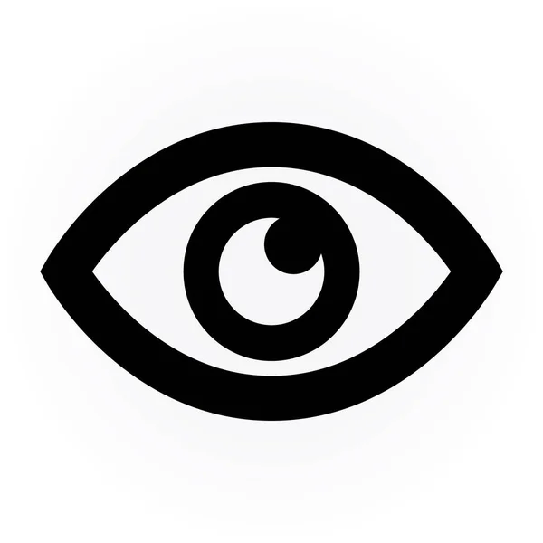 Eye Icon Flat Vector Illustration Design — 图库矢量图片