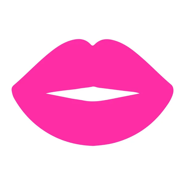 Ilustración Vector Minimalista Icono Labios — Vector de stock