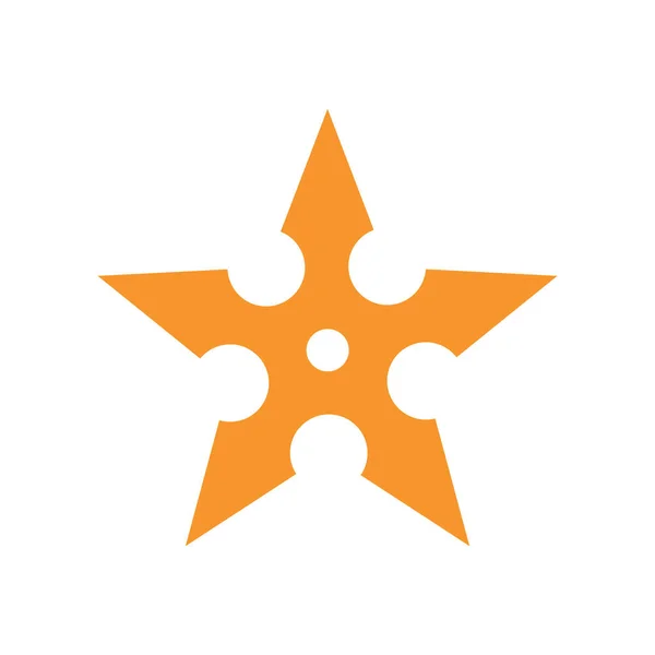 Star Icon Vector Isolated White Background Logo Concept Stars Sign — Vetor de Stock