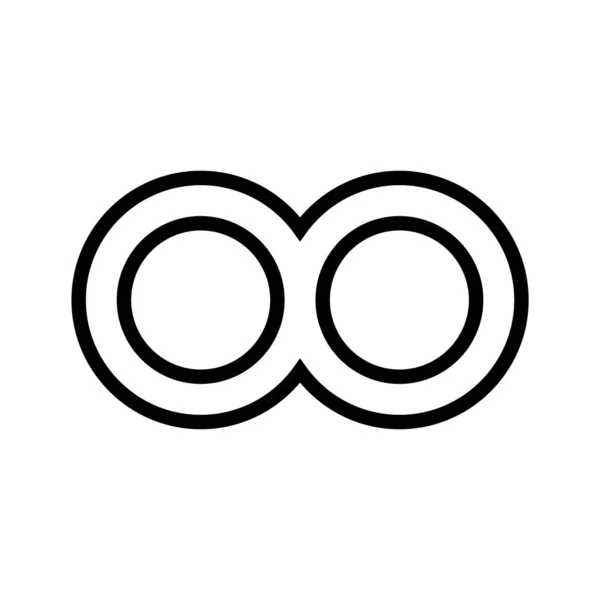 Infinity Vector Icon Logo Design Template — Stockvektor