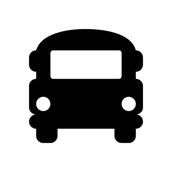 Icono Bus Diseño Ilustración Plana — Archivo Imágenes Vectoriales