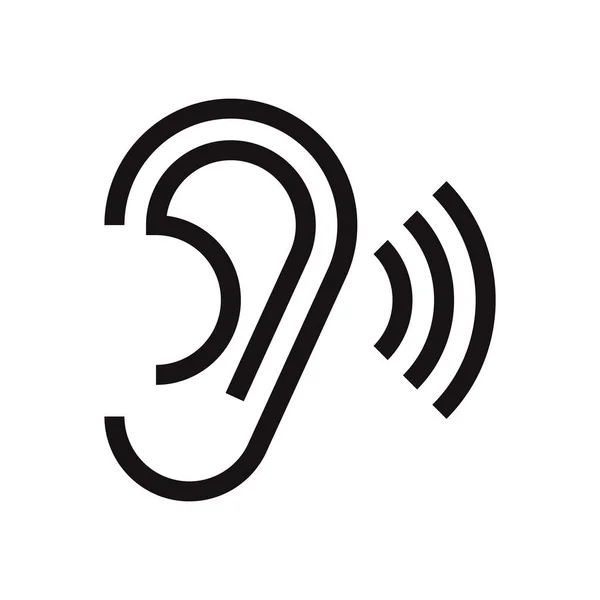 kablosuz kulaklık simgesi vektörü web ve mobil uygulama tasarımınız için beyaz arkaplanda izole edilmiş, ses logosu kavramı