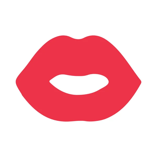 Ilustración Vector Minimalista Icono Labios — Archivo Imágenes Vectoriales