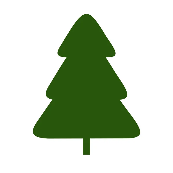 Ícone Árvore Natal Design Ilustração Vetorial Plana — Vetor de Stock