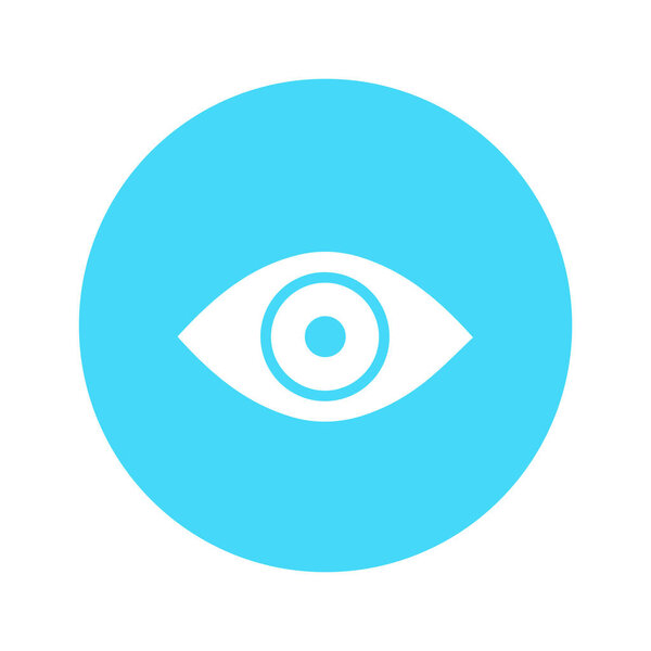 eye icon, flat vector illustration design