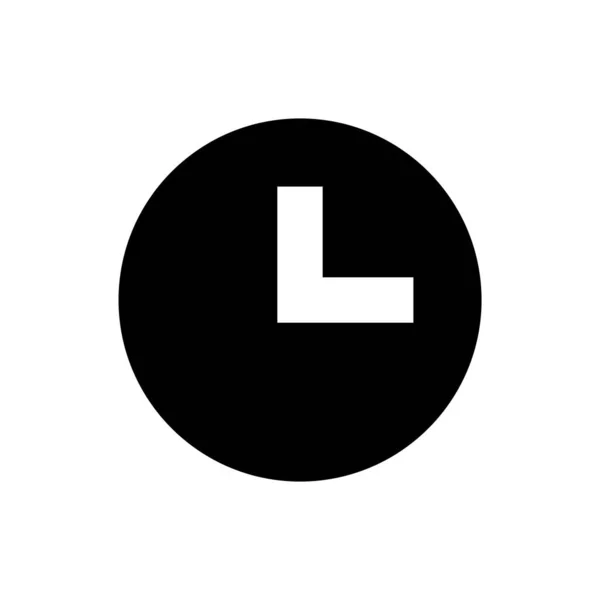 Uhr Vektor Web Symbol — Stockvektor