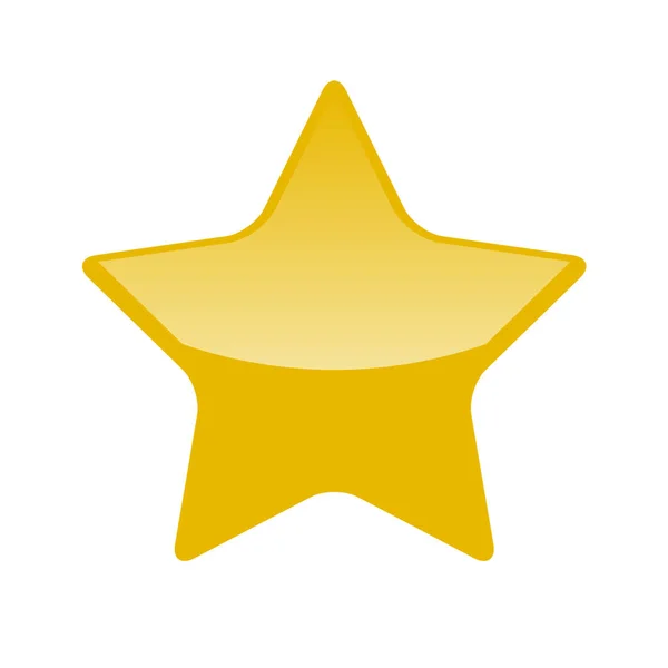 Bir yıldızın vektör illüstrasyon simgesi