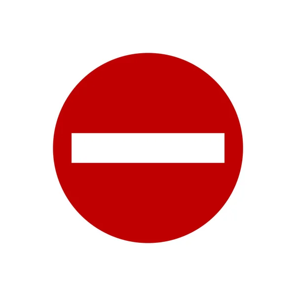 Minimalistic Vector Illustration Stop Sign Icon — Stock Vector