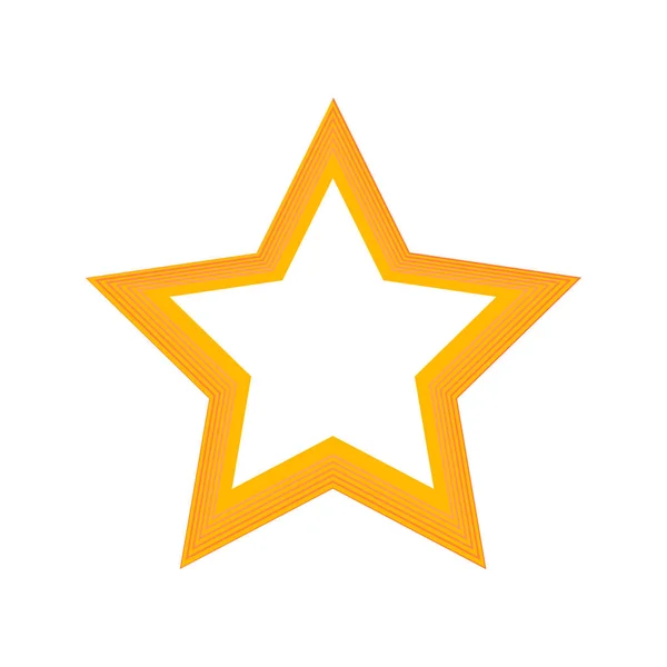 Ícone Ilustração Vetorial Uma Estrela —  Vetores de Stock