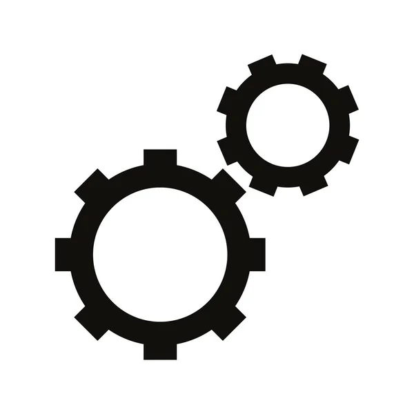 Gear Web Icon Simple Illustration — Stock Vector