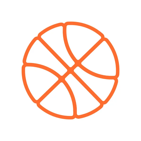 バスケットボールアイコン ベクトルイラスト — ストックベクタ