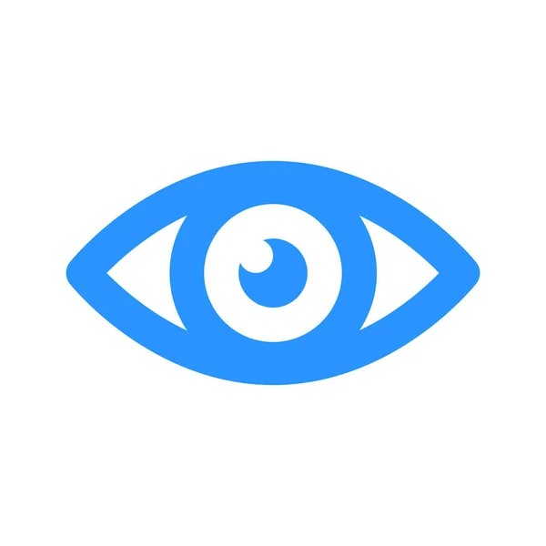 Иконка Глаза Рисунок Плоского Вектора — стоковый вектор