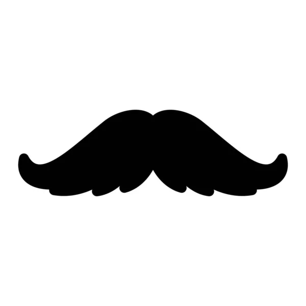 Minimalistic Vector Illustration Mustache Icon — Stock Vector