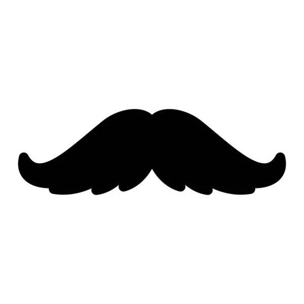 Minimalistic Vector Illustration Mustache Icon — Stockvektor