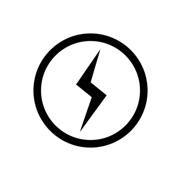 Minimalistic Vector Illustration Lightning Icon — 图库矢量图片