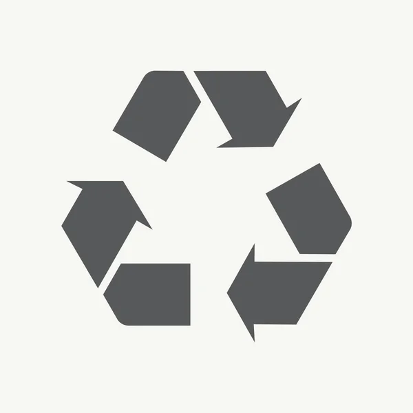 Illustration Vectorielle Icône Symbole Recyclage — Image vectorielle