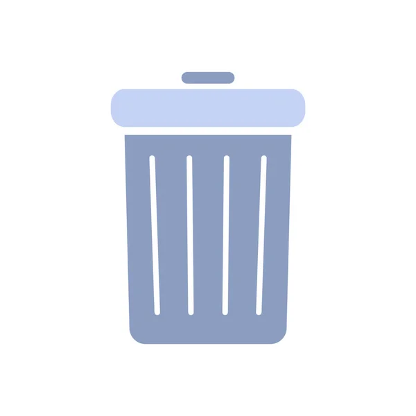 Vector Illustration Icon Garbage Bin — Vetor de Stock