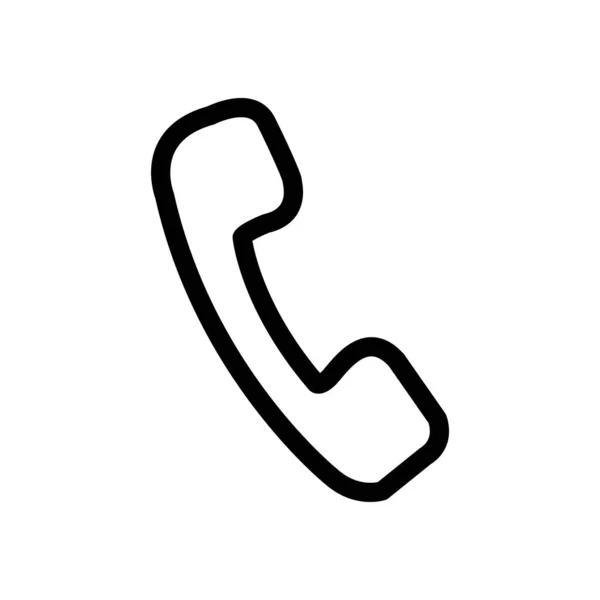 Vectorillustratie Pictogram Van Telefoon — Stockvector