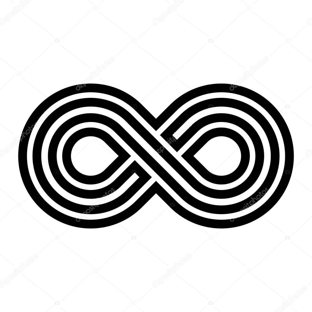 infinity vector icon logo design template