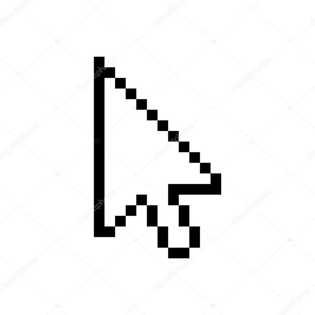 pointer cursor icon, vector illustration