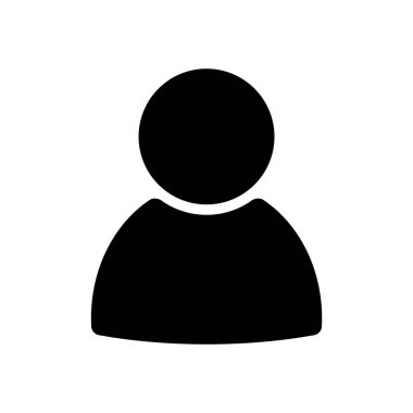 Avatar ve kullanıcının vektör illüstrasyon simgesi